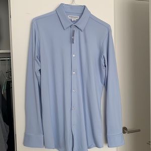Mizzen+Main Light Pastel Blue Performance Menswear